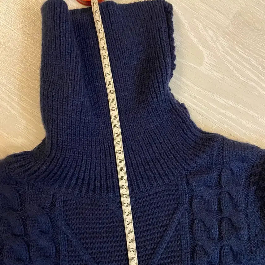 [BUNJANG] Fisherman Cashmere Blend Turtleneck Sweater / 피셔맨 터틀넥 니트(영국)