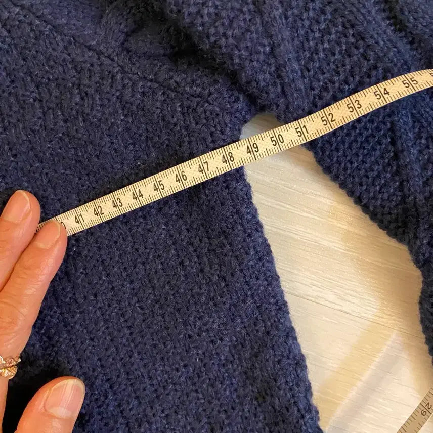 [BUNJANG] Fisherman Cashmere Blend Turtleneck Sweater / 피셔맨 터틀넥 니트(영국)