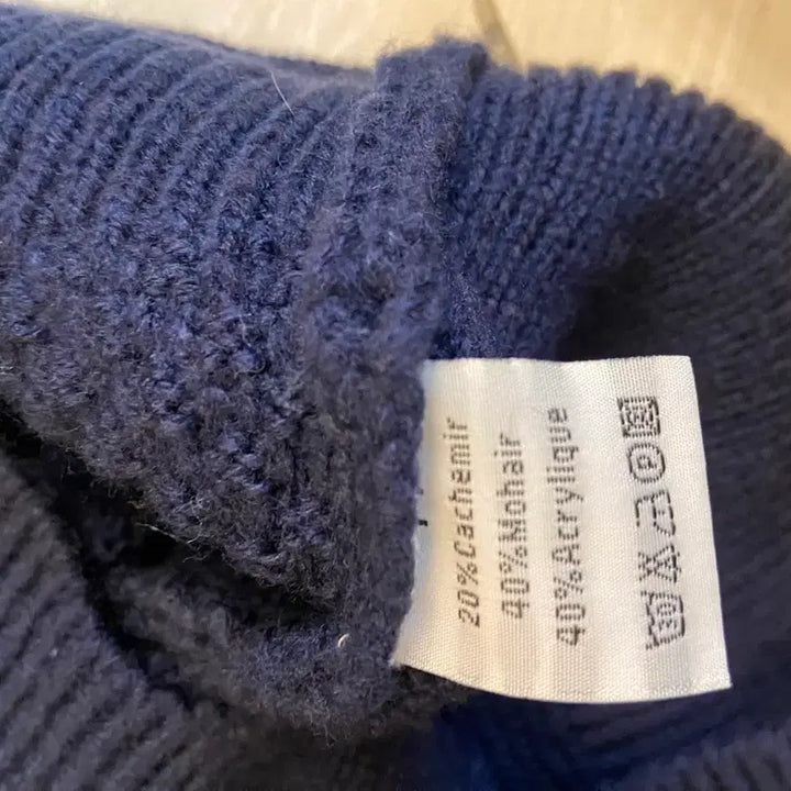 [BUNJANG] Fisherman Cashmere Blend Turtleneck Sweater / 피셔맨 터틀넥 니트(영국)