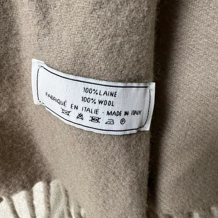 [BUNJANG] BTS Small Logo Scarf (Gray, Beige) / 아미 스몰로고 머플러[정품] 그레이, 베이지