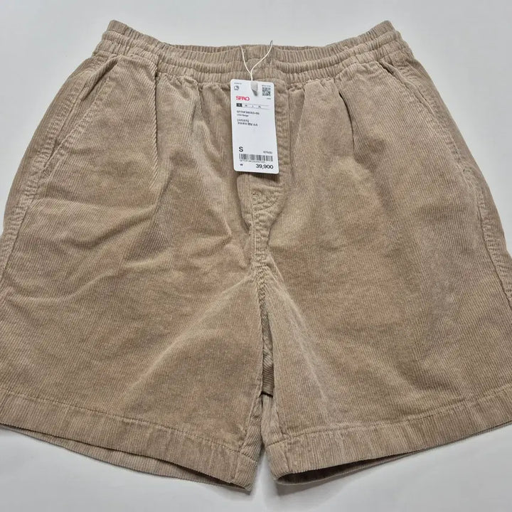 [BUNJANG] Spao City Cozy Corduroy Banding Shorts Beige / (새상품 s) 스파오 시티코지 코듀로이 밴딩 쇼츠 베이지