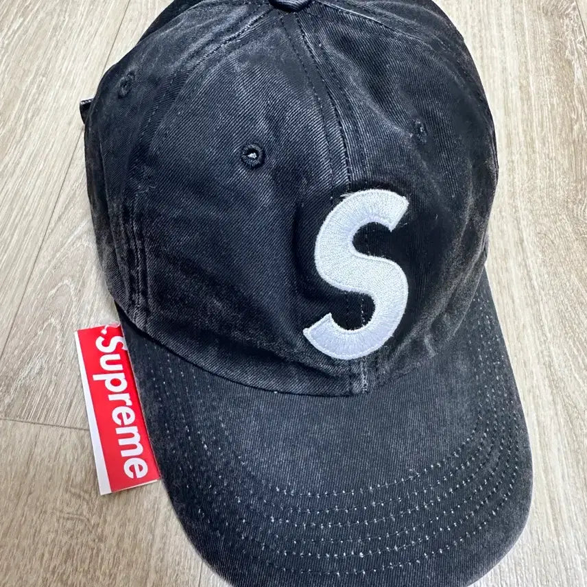 [BUNJANG] Supreme S Logo Black Cap / 슈프림 S로고 볼캡 블랙 KREAM택포함