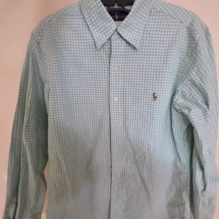 [BUNJANG] Polo Ralph Lauren Mint Check Shirt / 폴로 랄프로렌 긴팔 민트체크 셔츠