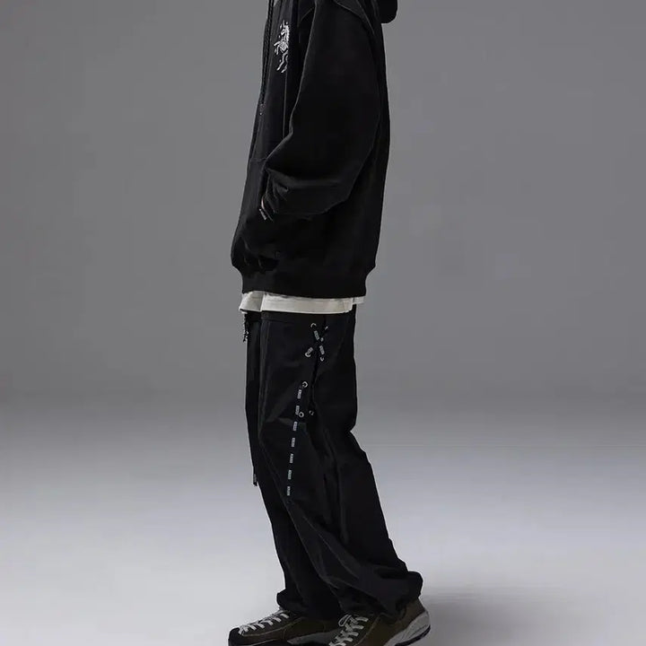 [BUNJANG] Cravity Side Lace-up Wide Pants / 크럭시 사이드 레이스업 와이드팬츠 새제품 싸게 팔아요