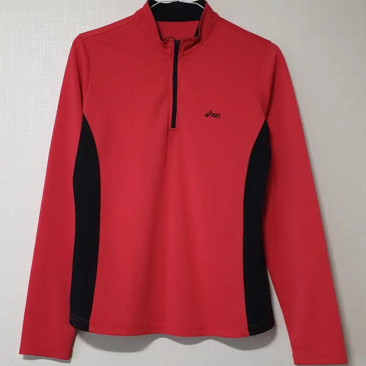 [BUNJANG] Asics Half-Zip Long Sleeve Shirt (Size 95) / 아식스 반집업 긴팔티 95사이즈 