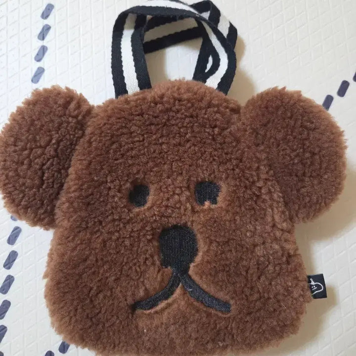[BUNJANG] Bear Dumble Bucket Bag Brown / 곰돌이 덤블 복조리 가방 브라운