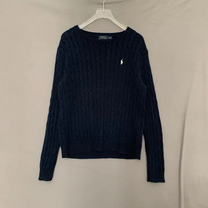 [BUNJANG] Women's Navy Cable Knit Sweater / L 폴로랄프로렌 여성 네이비 꽈배기 케이블 니트