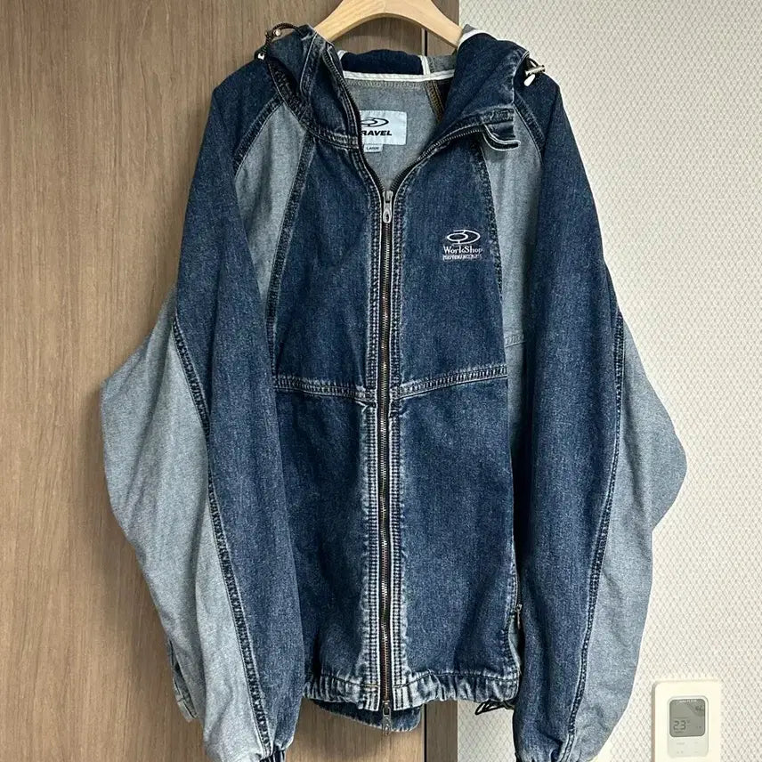 [BUNJANG] Travel Denim Windbreaker / 트래블 데님 윈드 브레이커 L사이즈