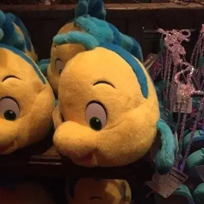[BUNJANG] Disney Flounder Plush / 디즈니 정품 인어공주 플라운더 인형 도쿄 디즈니씨 디즈니랜드