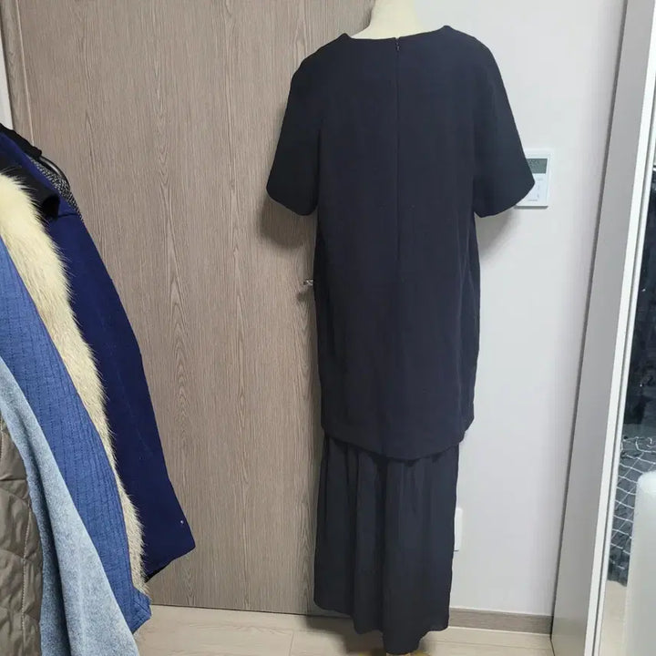 [BUNJANG] Sumisumi Black Long Dress / 주말특가!!  수미수미 블랙 롱 원피스 레이어드 스타일 free