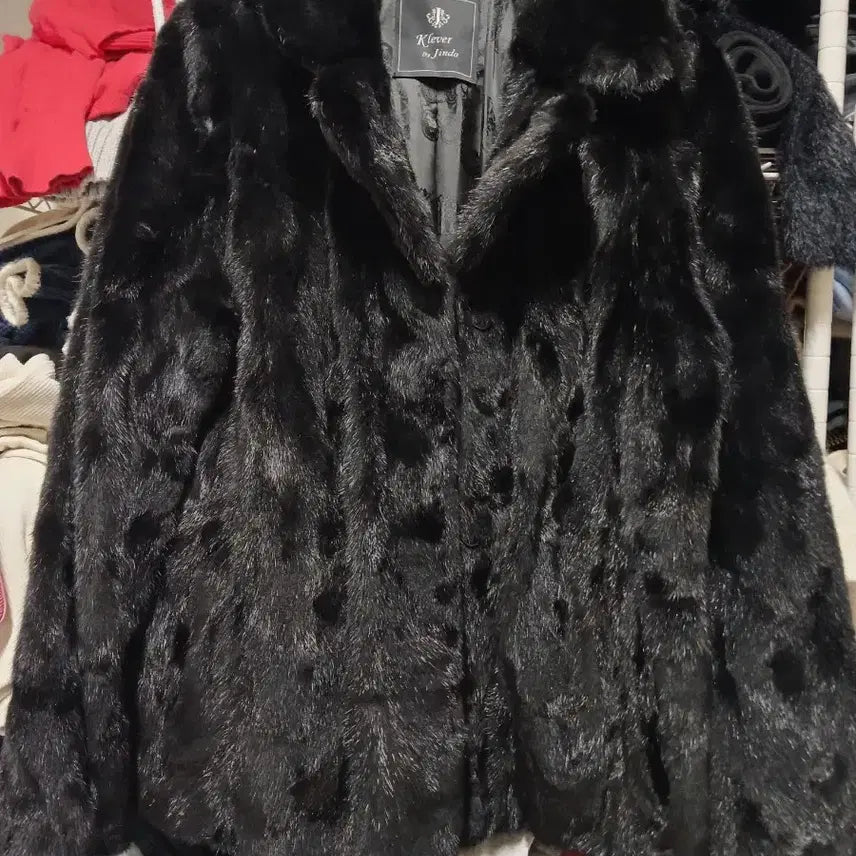 [BUNJANG] Klever by Jindo Black Mink Coat / 끌레베 진도 Klever by Jindo 블랙 밍크코트