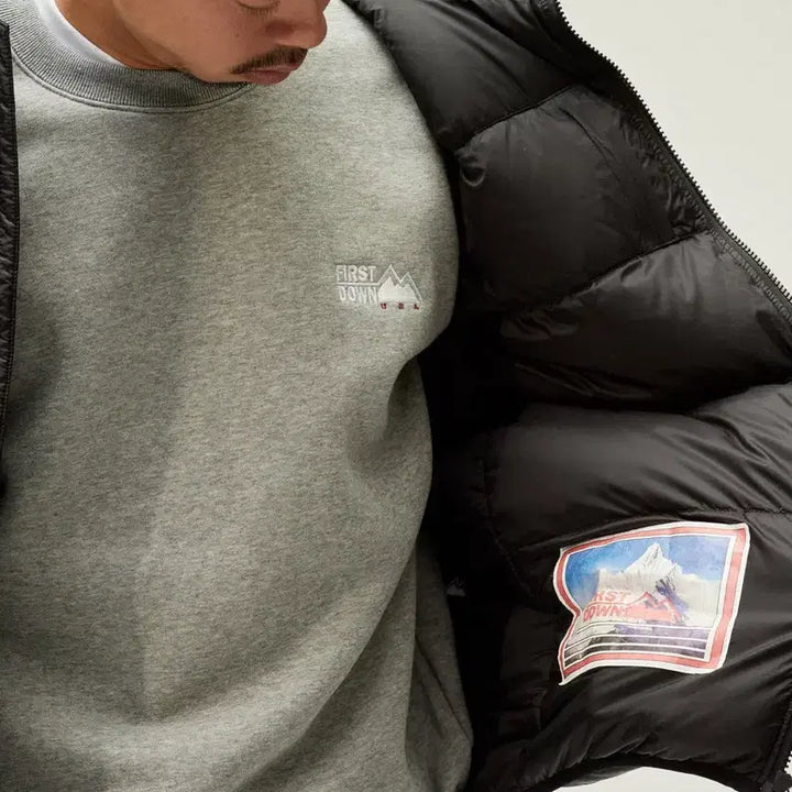 [BUNJANG] FIRSTDOWN Down Jacket (Black) - Size M / FIRSTDOWN 다운 패딩 자켓 M