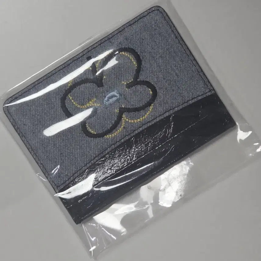 [BUNJANG] Denim Floral Card Wallet / 데님 꽃무늬 카드지갑 새상품