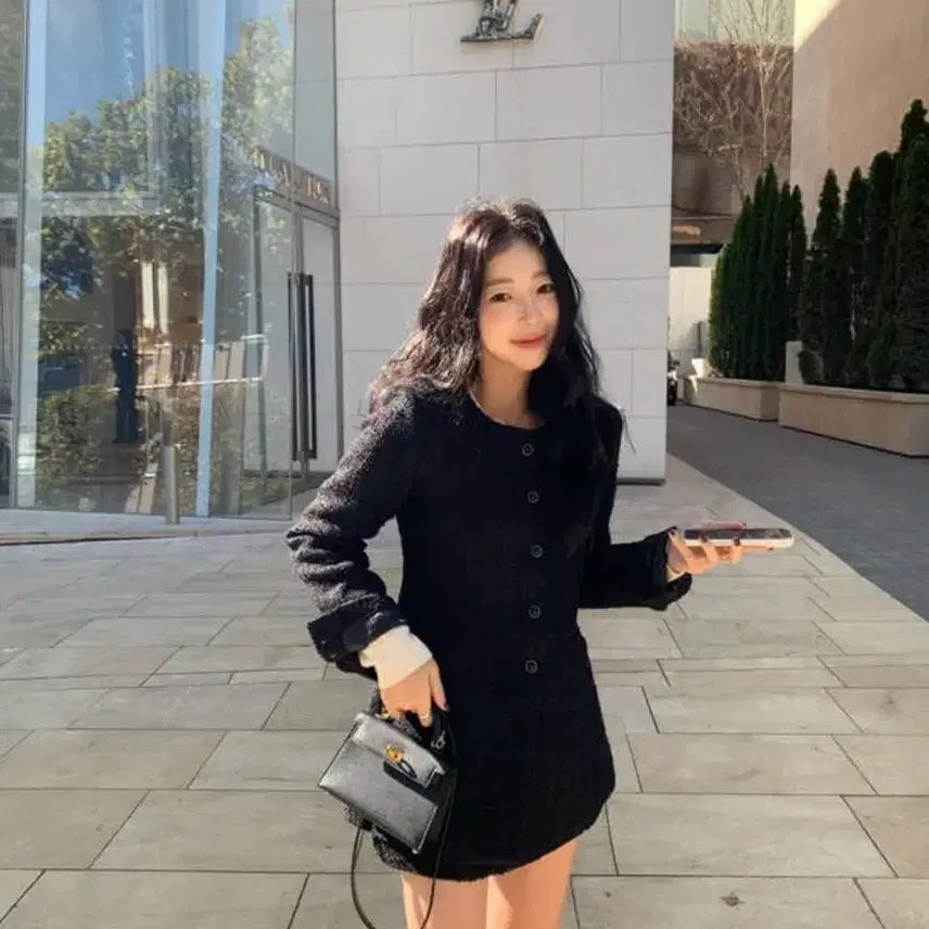 [BUNJANG] Cignature Glitter Tweed Jacket + Skirt Set / 시예 Gliter tweed jacket+skirt 세트