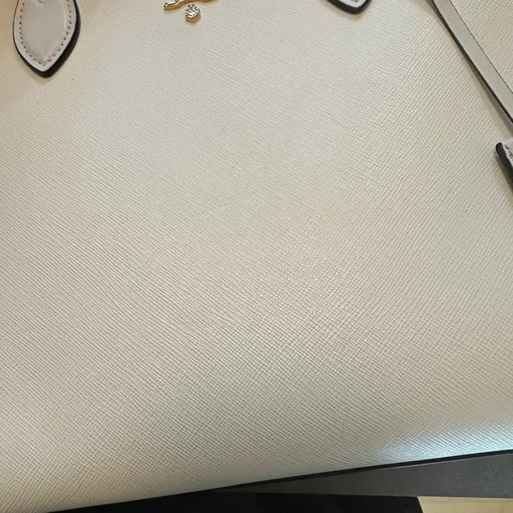 [BUNJANG] Prada Saffiano Tote Bag / 프라다 사피아노 토트백 화이트 판매 정품보증서 더스트백 포함