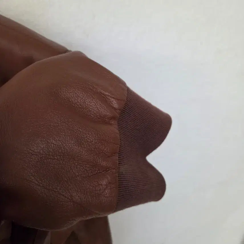 [BUNJANG] ROBO TREND Leather Bomber Jacket / 천연 양가죽 남성 봄버