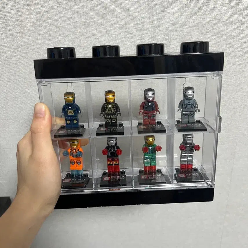 [BUNJANG] Iron Man Minifigure 8-Piece Set with Case / 레고 아이언맨 미니피규어 8종+케이스