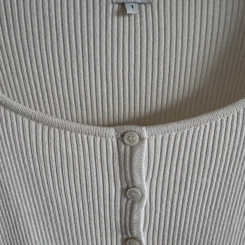 [BUNJANG] CIE Leah Square Button Knit Cardigan M / 시에 sie 레아 스퀘어 버튼 니트 가디건 m사이즈