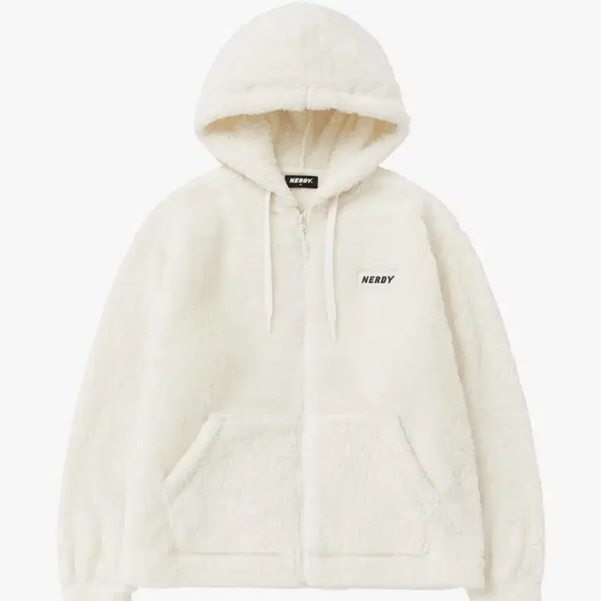 [BUNJANG] Nerdy Fluffy Fleece Jacket Black / 널디 플러피 플리스 블랙