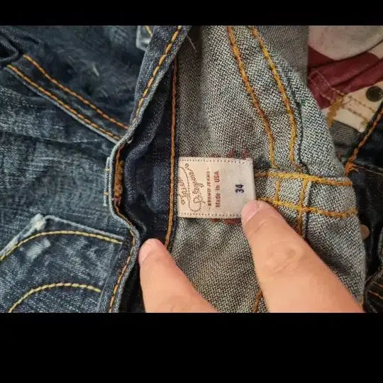 [BUNJANG] True Religion Denim Bootcut Jeans / 트루릴리젼 데님 부츠컷 데미지 진청바지