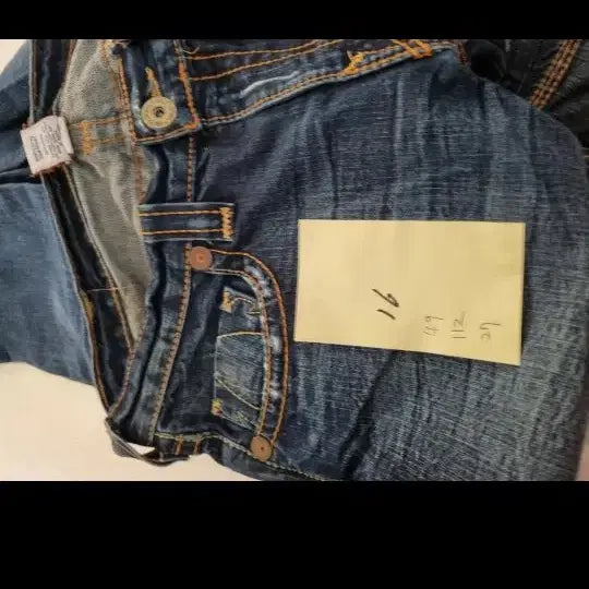 [BUNJANG] True Religion Denim Bootcut Jeans / 트루릴리젼 데님 부츠컷 데미지 진청바지