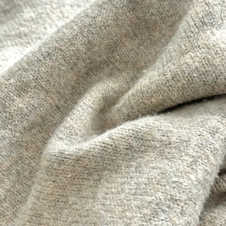 [BUNJANG] Amy Beige Wide Pants / AMY 니트 베이지 와이드 팬츠