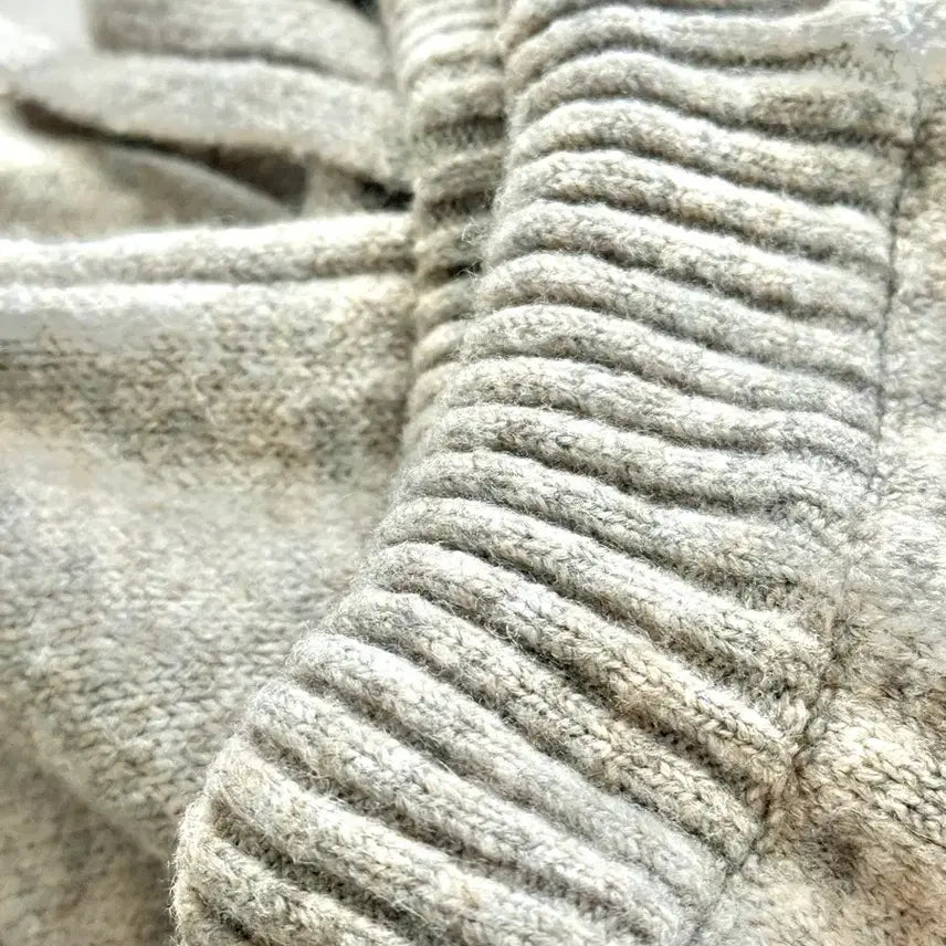 [BUNJANG] Amy Beige Wide Pants / AMY 니트 베이지 와이드 팬츠