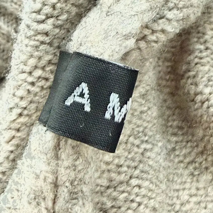 [BUNJANG] Amy Beige Wide Pants / AMY 니트 베이지 와이드 팬츠