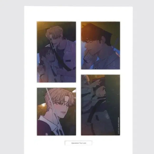 [BUNJANG] Operation Pure Villain Webtoon Poster / 원가이하)) 작전명순정 웹툰 컷 포스터 비오는 날
