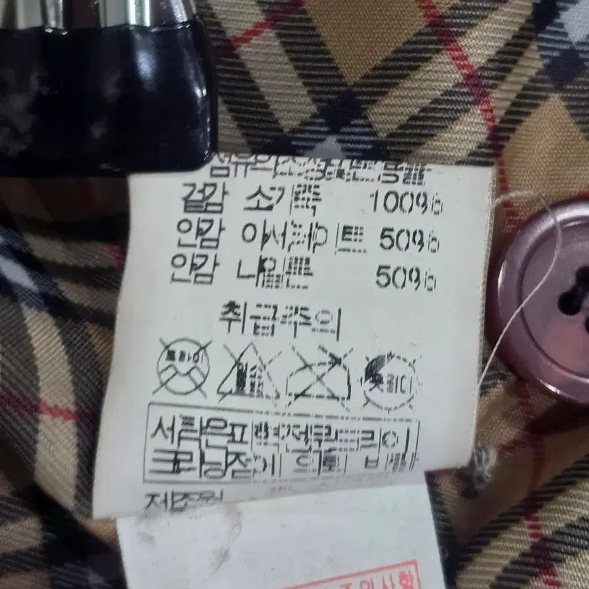 [BUNJANG] RAPISARDI Suede Leather Check Lined Coat / RAPISARDI 체크 안감 소가죽 코트 S