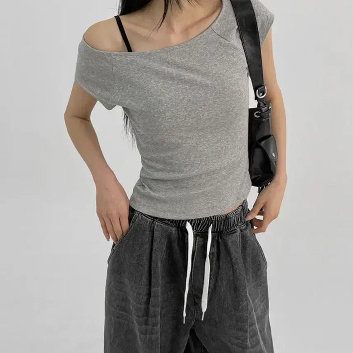 [BUNJANG] BlackUp Raglan Short Sleeve T-shirt / 블랙업 미니브 나그랑 반팔티 블랙