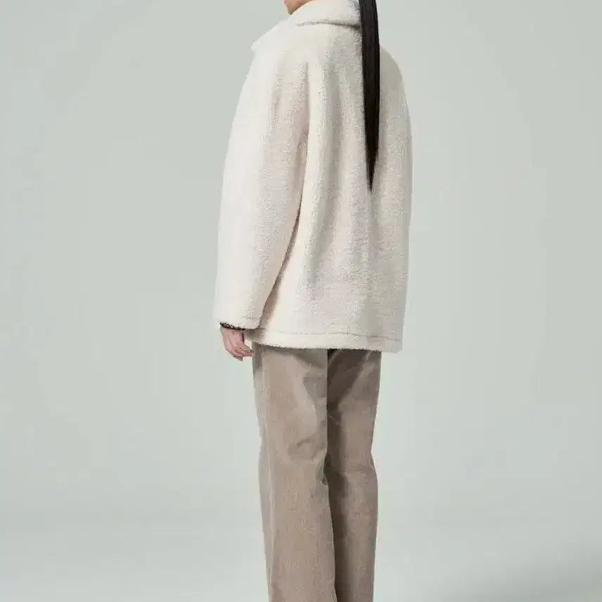 [BUNJANG] 8ight Seconds Ivory Toggle Coat / 에잇세컨즈 떡볶이 뽀글이 아이보리 코트