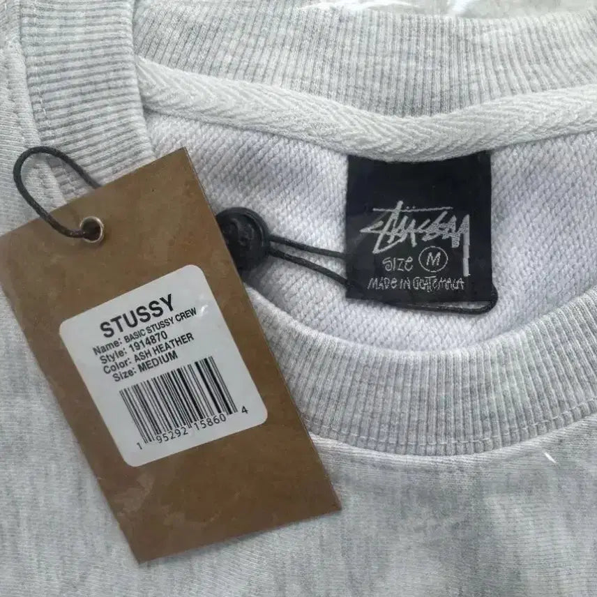 [BUNJANG] Stussy Basic Crewneck Ash Heather M / 스투시 베이직 크루넥 애쉬헤더 M