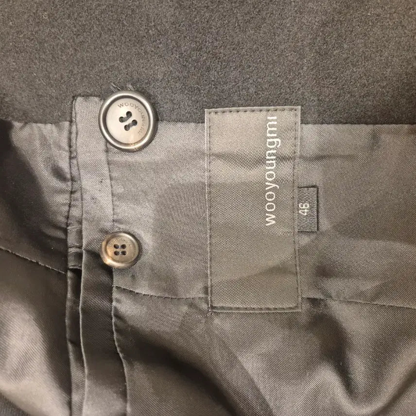 [BUNJANG] Wooyoungmi Double Button Short Coat / 우영미 블랙 더블 버튼 숏 코트