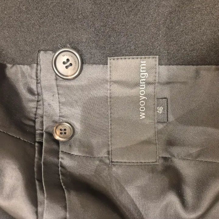 [BUNJANG] Wooyoungmi Double Button Short Coat / 우영미 블랙 더블 버튼 숏 코트