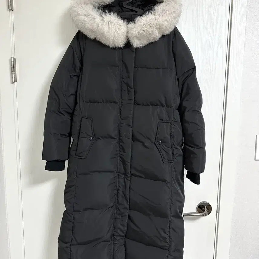 [BUNJANG] Clavis Fox Fur Belted Long Duck Down Long Padding / 66) 클라비스 폭스퍼 벨티드 롱 덕다운 롱패딩