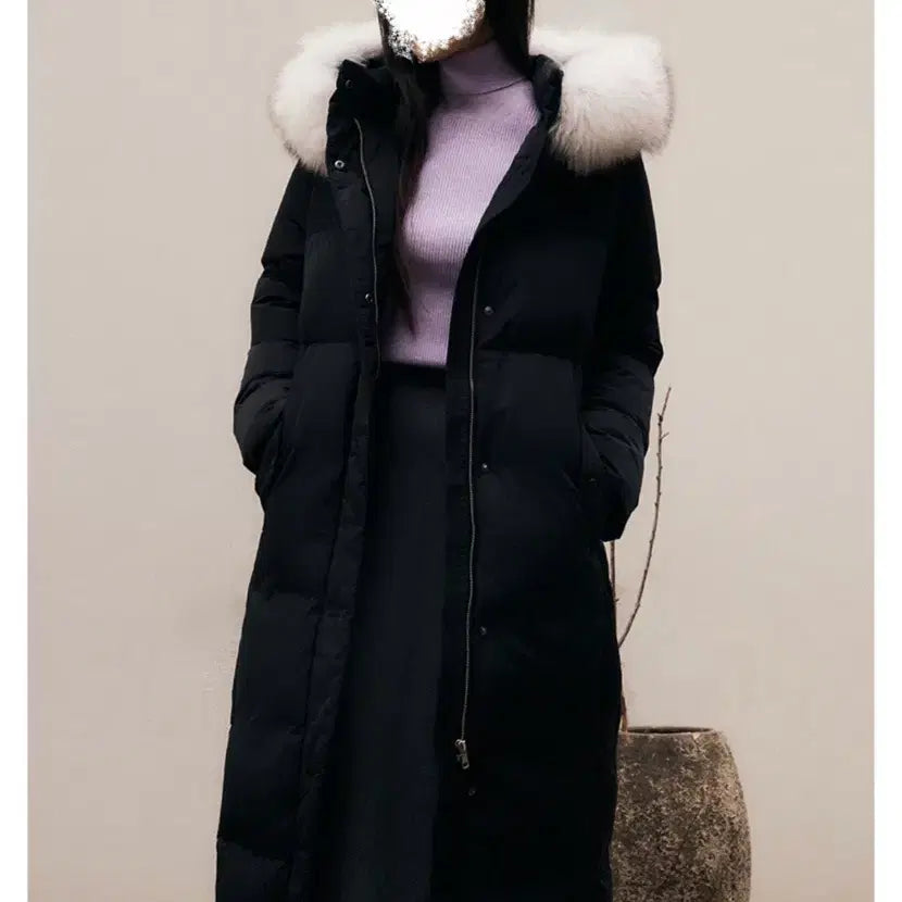 [BUNJANG] Clavis Fox Fur Belted Long Duck Down Long Padding / 66) 클라비스 폭스퍼 벨티드 롱 덕다운 롱패딩