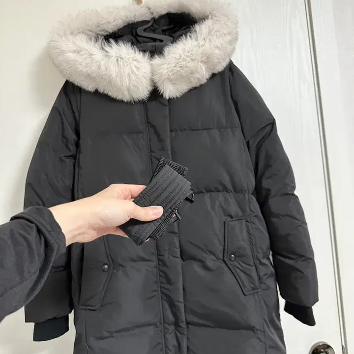 [BUNJANG] Clavis Fox Fur Belted Long Duck Down Long Padding / 66) 클라비스 폭스퍼 벨티드 롱 덕다운 롱패딩