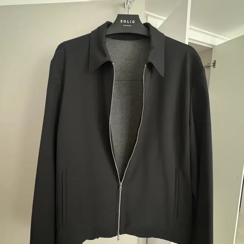 [BUNJANG] Theory Collar Jacket (Black) - Men&