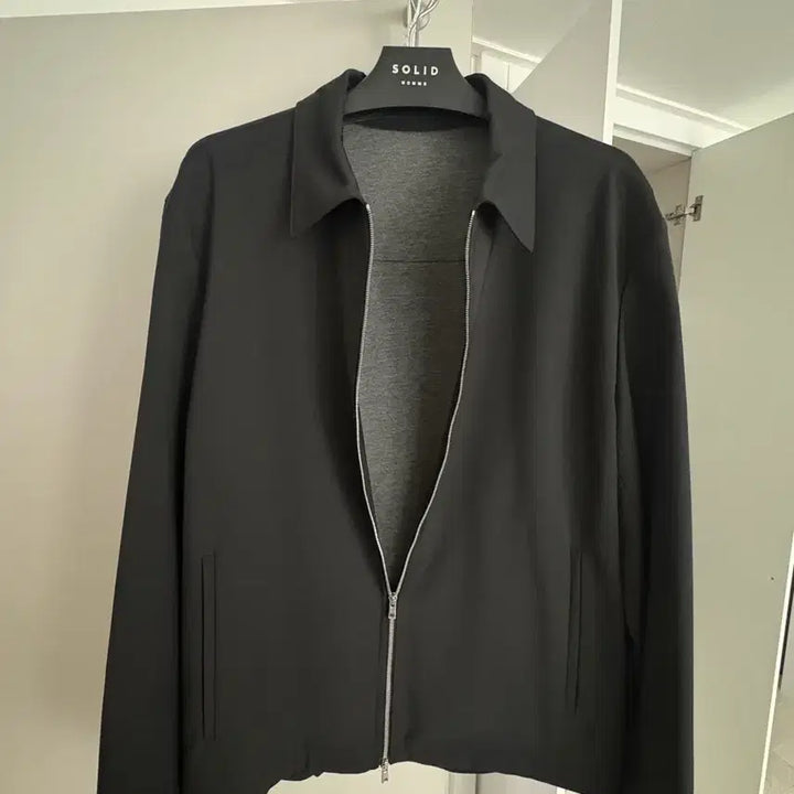 [BUNJANG] Theory Collar Jacket (Black) - Men&
