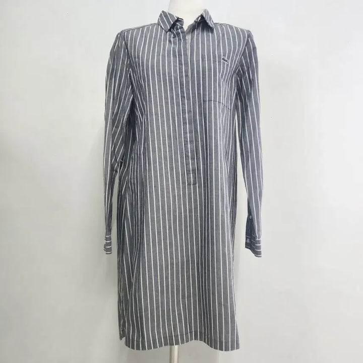 [SOLD OUT] [라코스테] 여성 스트라이프 셔츠 원피스 95