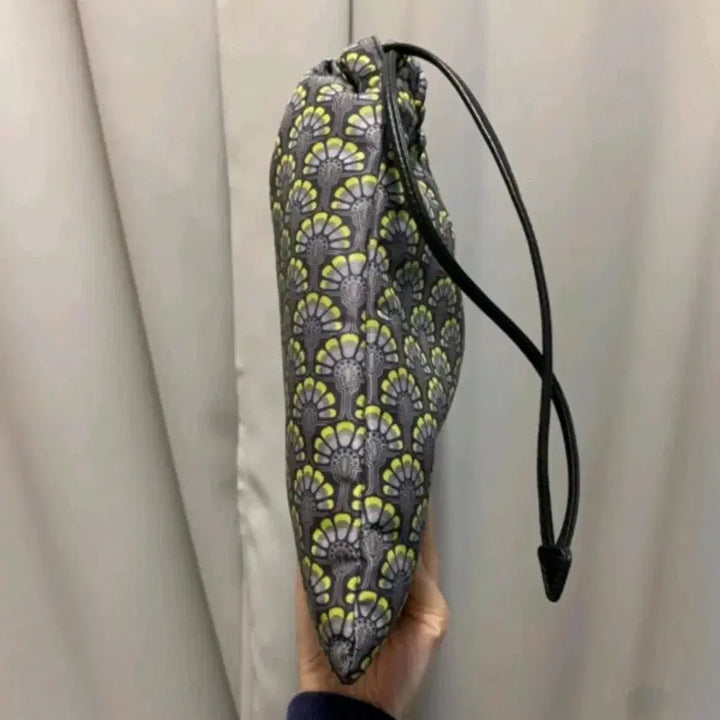 [BUNJANG] Miu Miu Patterned Drawstring Pouch Bag / 미우미우 패턴 드로스트링 파우치 가방
