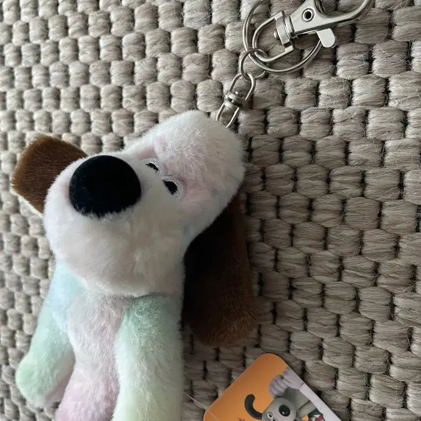 [BUNJANG] Gromit Rainbow Keyring / [새상품] 레인보우 그로밋 인형 키링