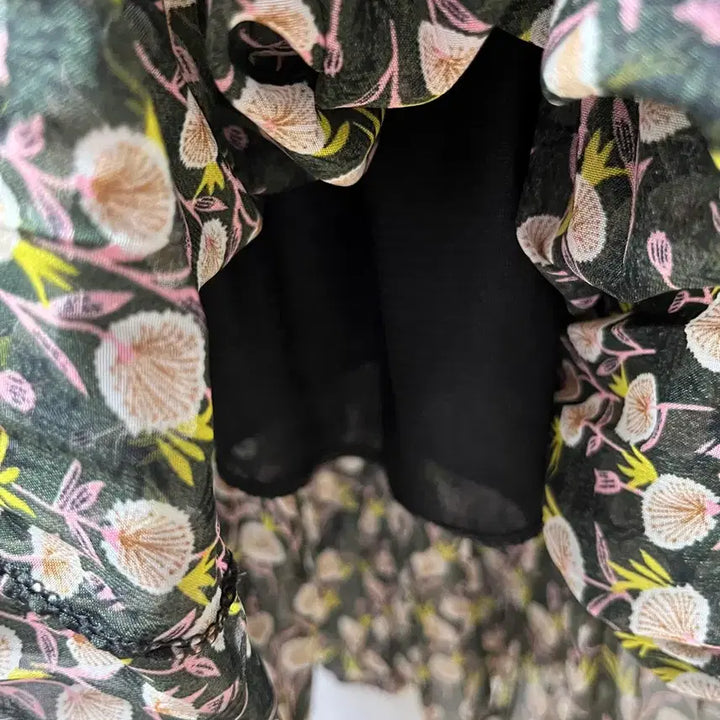 [BUNJANG] Floral Pleated Long Dress / 봄옷 잔꽃 플리츠 롱 원피스