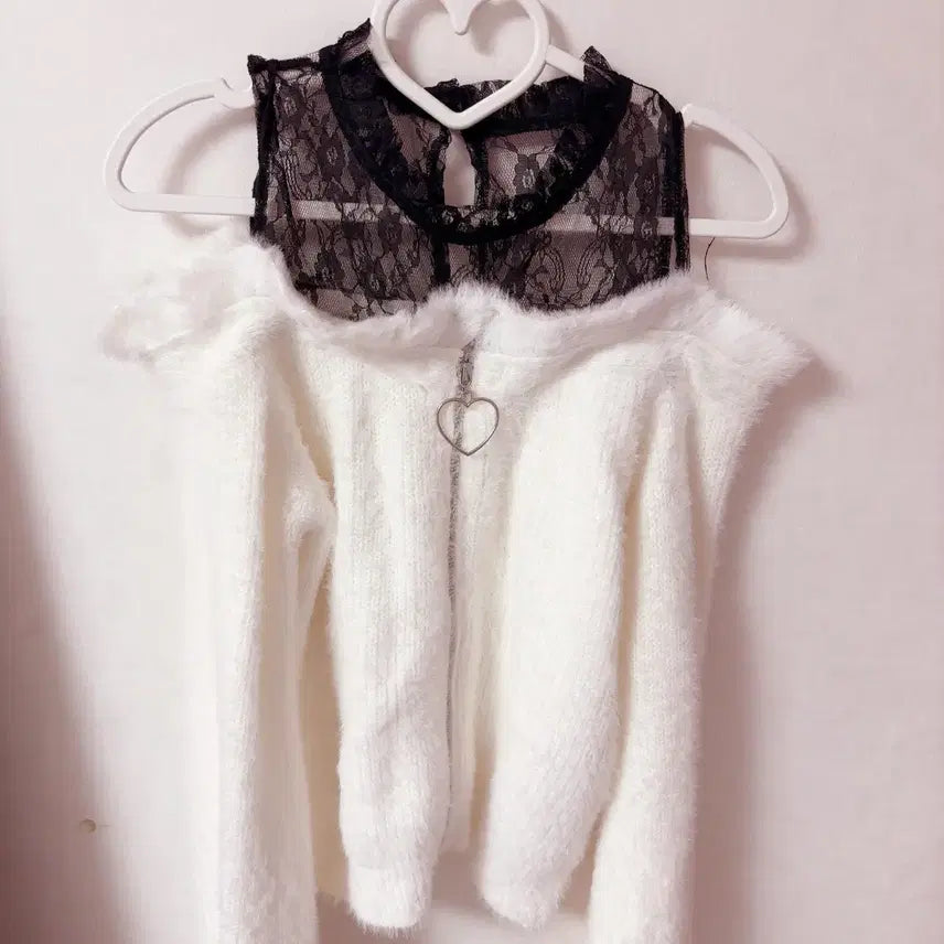 [BUNJANG] Mars Angora Off-Shoulder Knit / 마즈 Mars 앙고라 오프숄더 니트 양산형 지뢰계