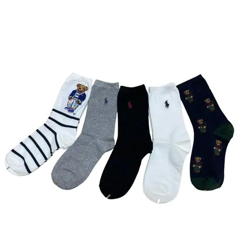 [BUNJANG] Polo Ralph Lauren Bear Women's Socks Set / [정품 새상품] 폴로랄프로렌 베어 여성 양말 세트