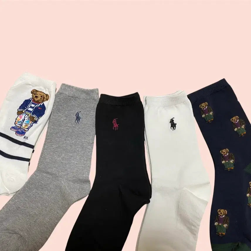 [BUNJANG] Polo Ralph Lauren Bear Women's Socks Set / [정품 새상품] 폴로랄프로렌 베어 여성 양말 세트