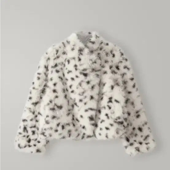 [BUNJANG] PEEP Dalmatian Reversible Fox Fur Bomber Jacket Coat / PEEP 달마시안 리버시블 폭스 퍼 봄버 자켓 코트 mist gray
