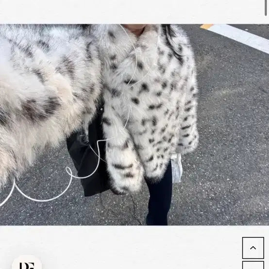 [BUNJANG] PEEP Dalmatian Reversible Fox Fur Bomber Jacket Coat / PEEP 달마시안 리버시블 폭스 퍼 봄버 자켓 코트 mist gray