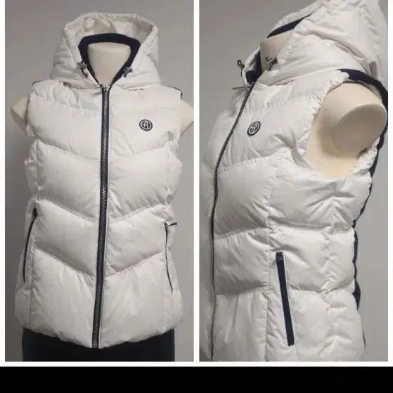 [BUNJANG] Renoma Goose Down Hooded Vest / 레노마 / 구스다운 패딩 후드 베스트 90